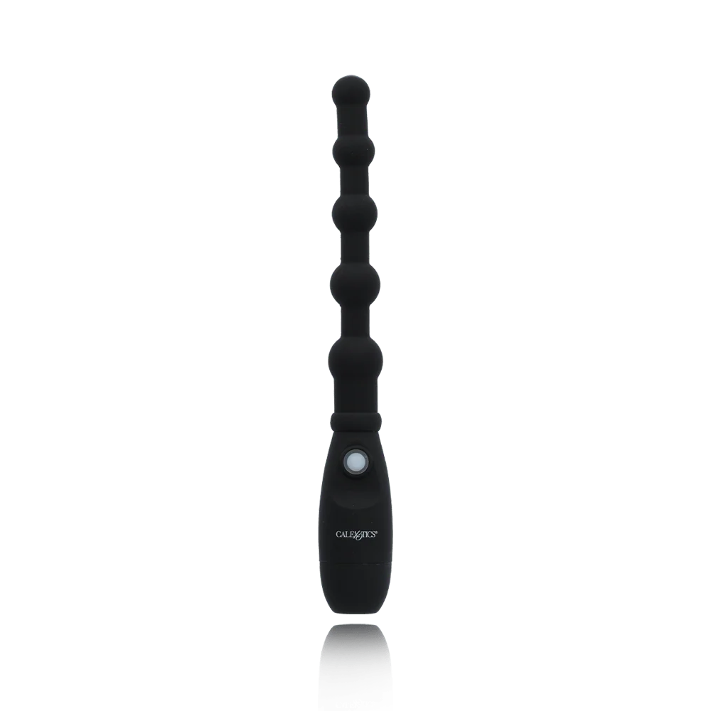 Booty Call Booty Flexer Black Silicone Beaded Probe with 3 Speeds