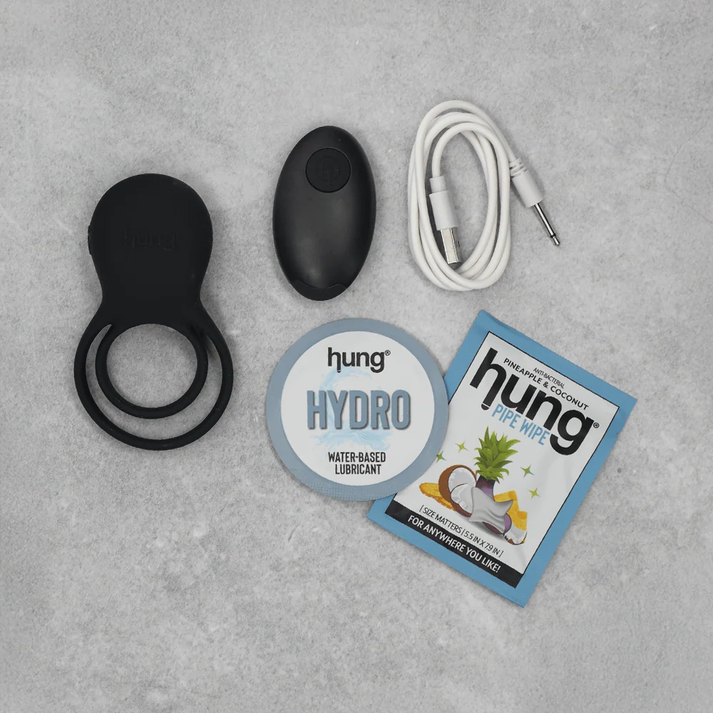 Hung Vibrating Double Ring with Remote Control