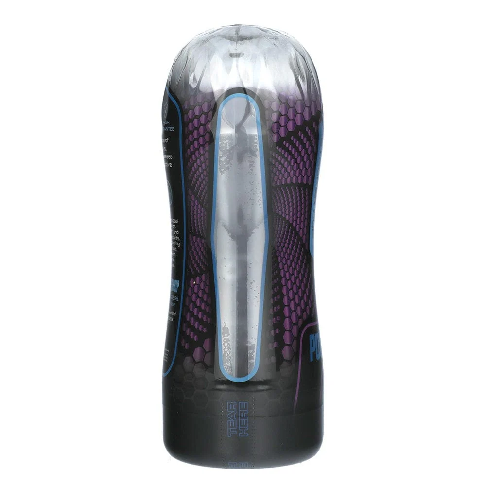 Men.com Ultimate Stroker Cup with Textured Silicone Sleeve and Suction