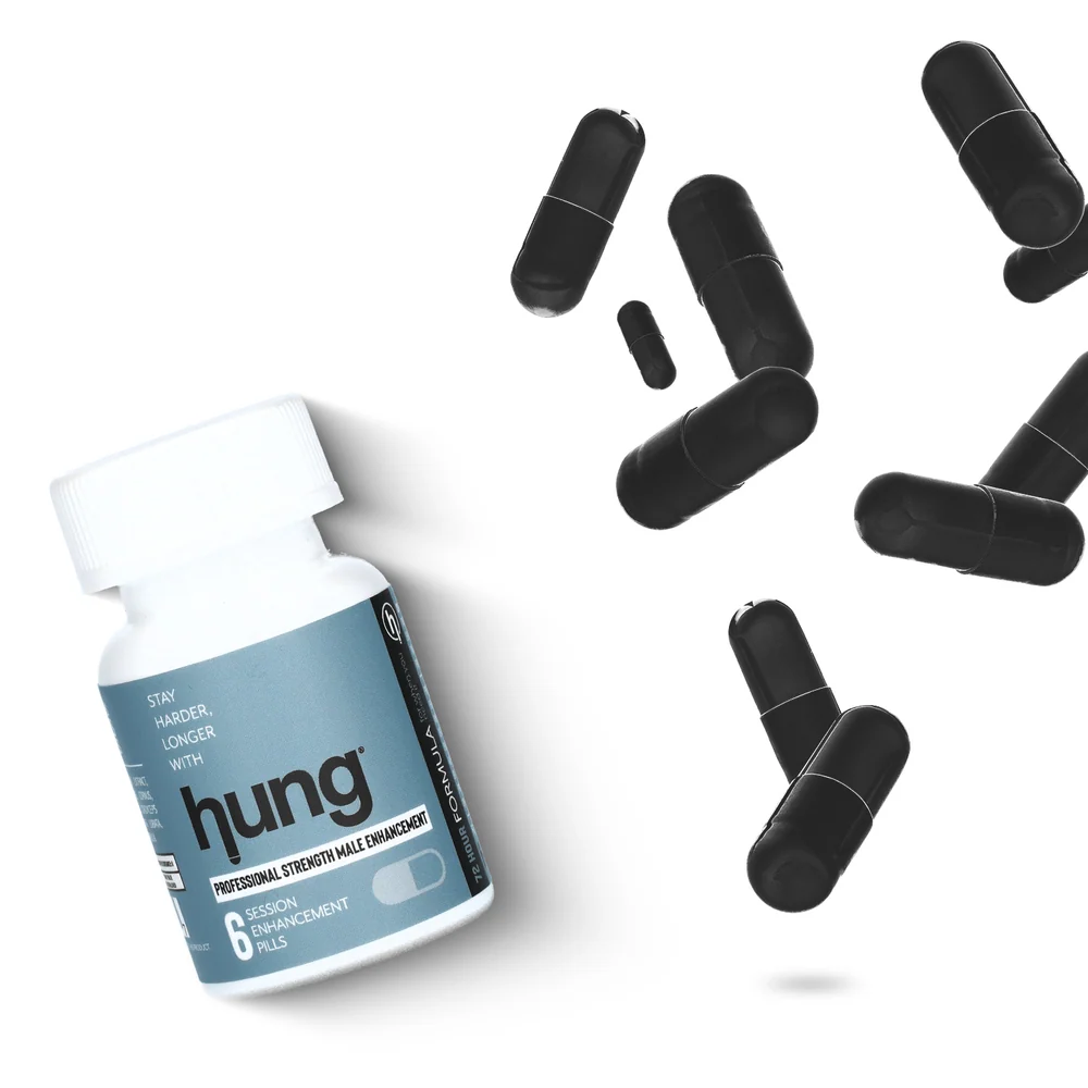 Hung Male Enhancement Pills for Stronger Performance, 12 Count Bottle