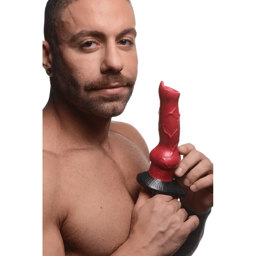 Creature Cocks Hell-Hound Canine Silicone Dildo with Suction Base