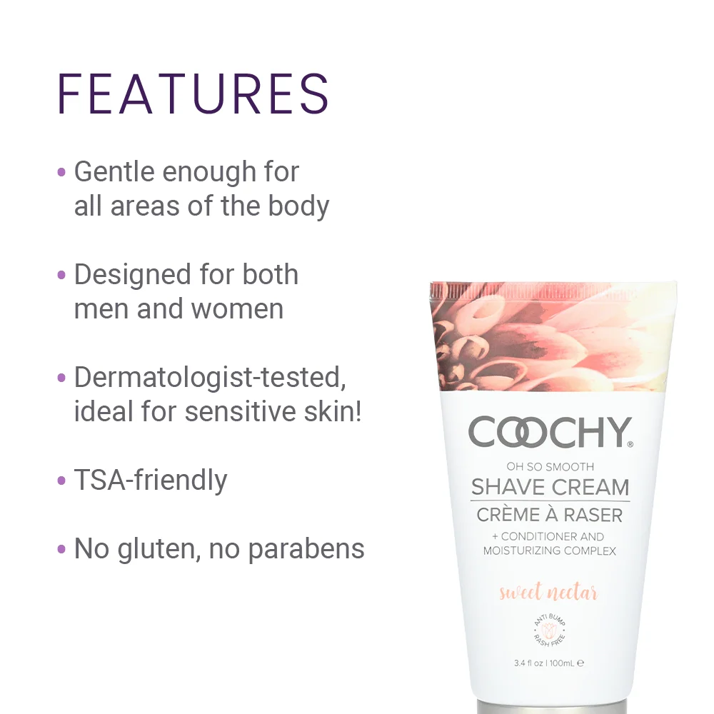 Coochy Shave Cream Sweet Nectar with Pear, Wild Berries and Apple Blossoms