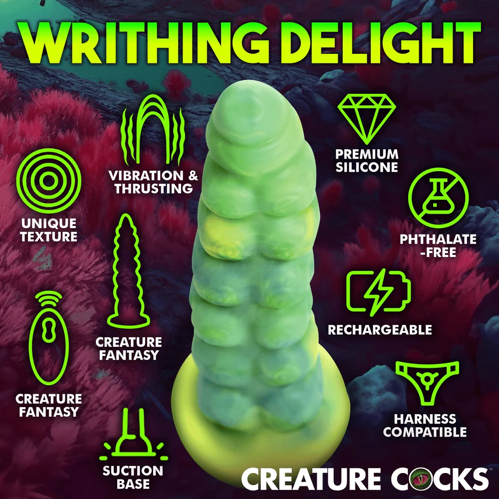 Creature Cocks Squirmer 遥控抽插震动硅胶假阳具