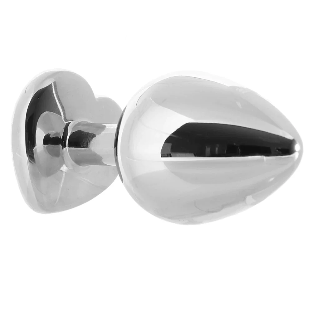 Booty Sparks Heart Gem Anal Plug in Lightweight Aluminum