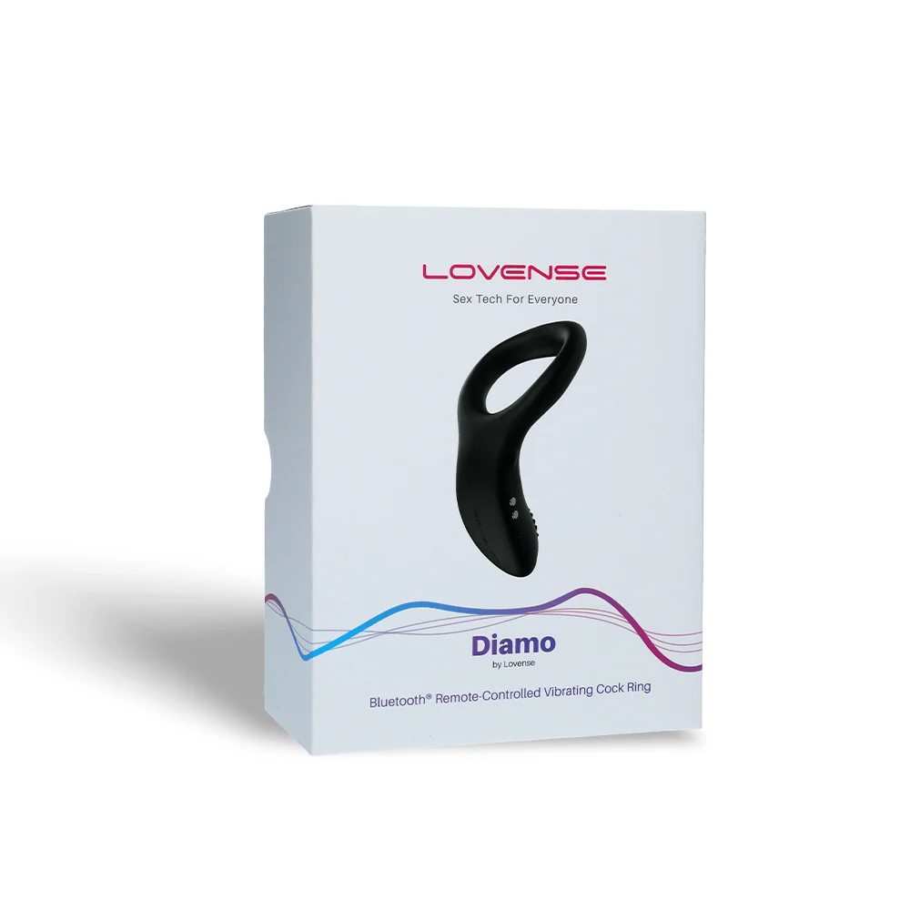 Lovense Diamo Bluetooth Vibrating Cockring for Perineum Stimulation