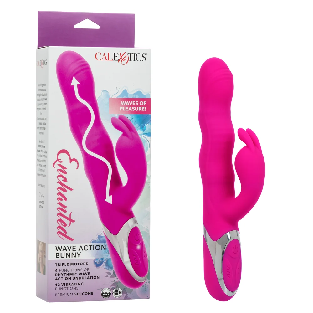 CalExotics Enchanted Wave Action Bunny Rabbit Vibrator with Triple Motors