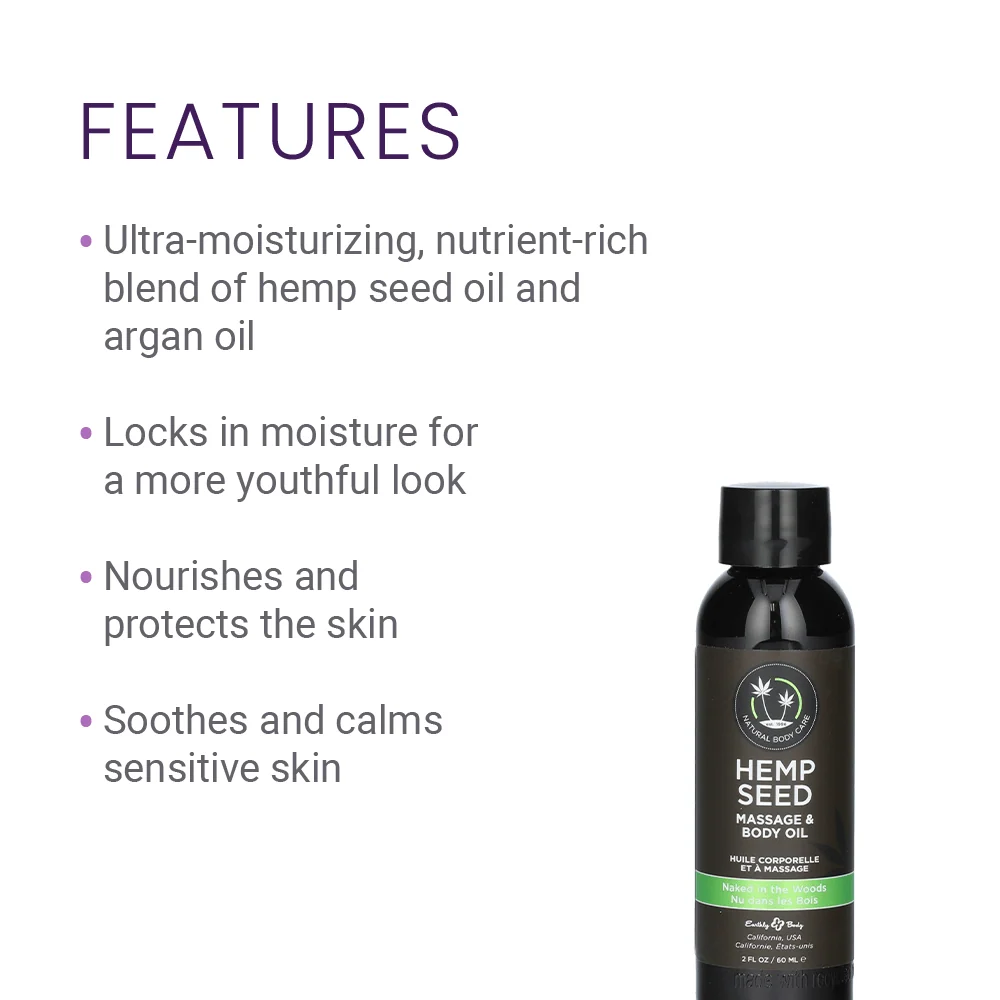Earthly Body Hemp Seed Massage Oil