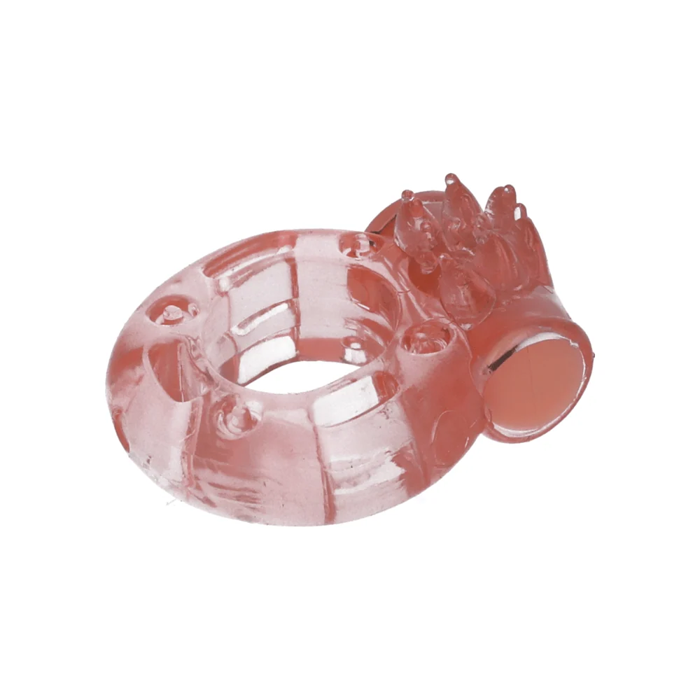 Macho Collection Stretchy Vibrating Cock Ring with Nubby Ticklers