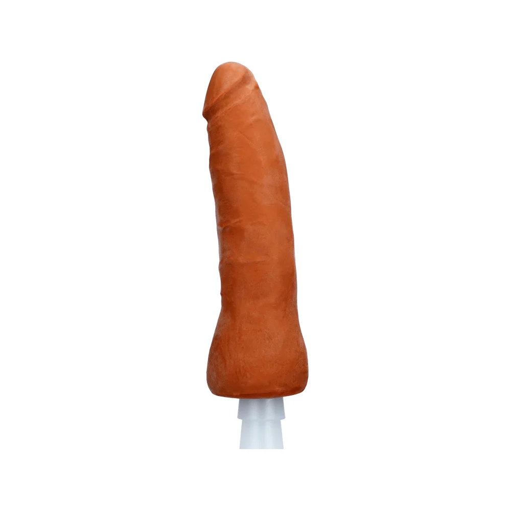 Vac-U-Lock Ultraskyn 7 Inch Thin Dong 配件 棕褐色
