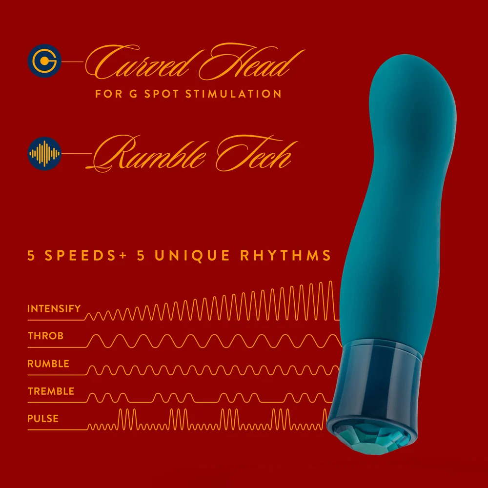 Blush Oh My Gem Fierce Blue Topaz Warming Bullet Vibrator