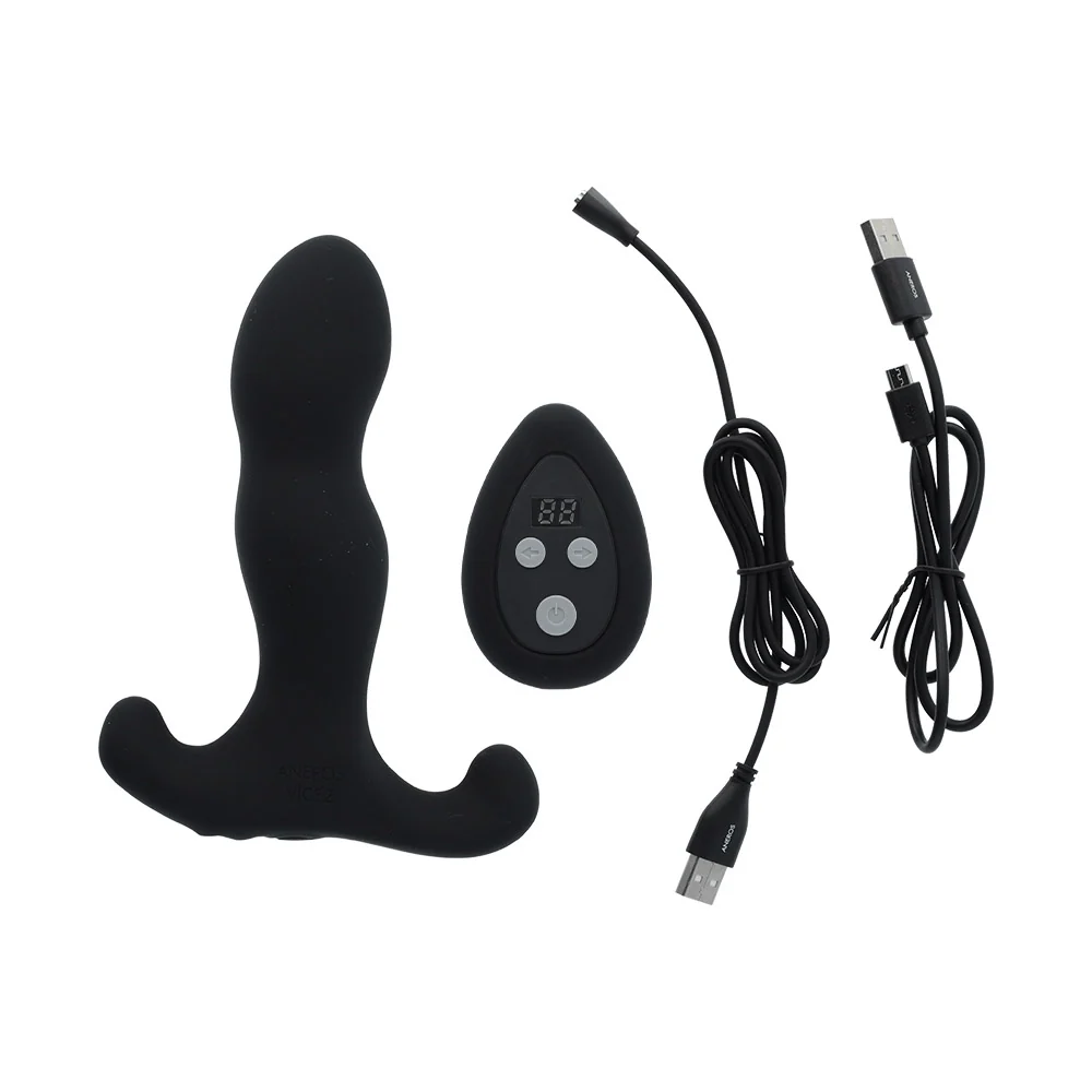 Aneros Vice 2 Hands-Free Vibrating Massager with Remote Control
