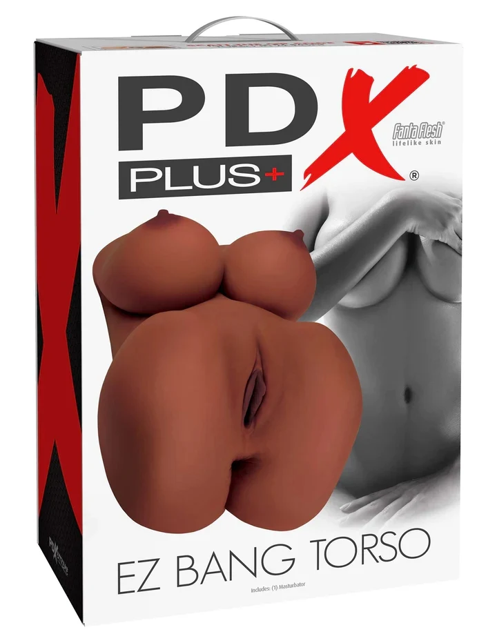 PDX Plus EZ Bang Torso with Raised Vaginal and Anal Cavities