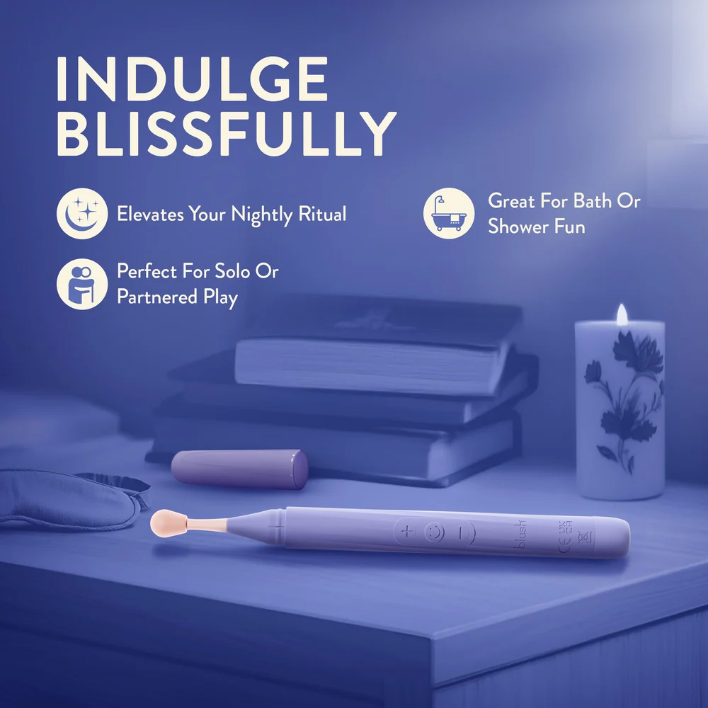 Blush Juno Oscillating Wand Clitoral Vibrator with 3 Attachments