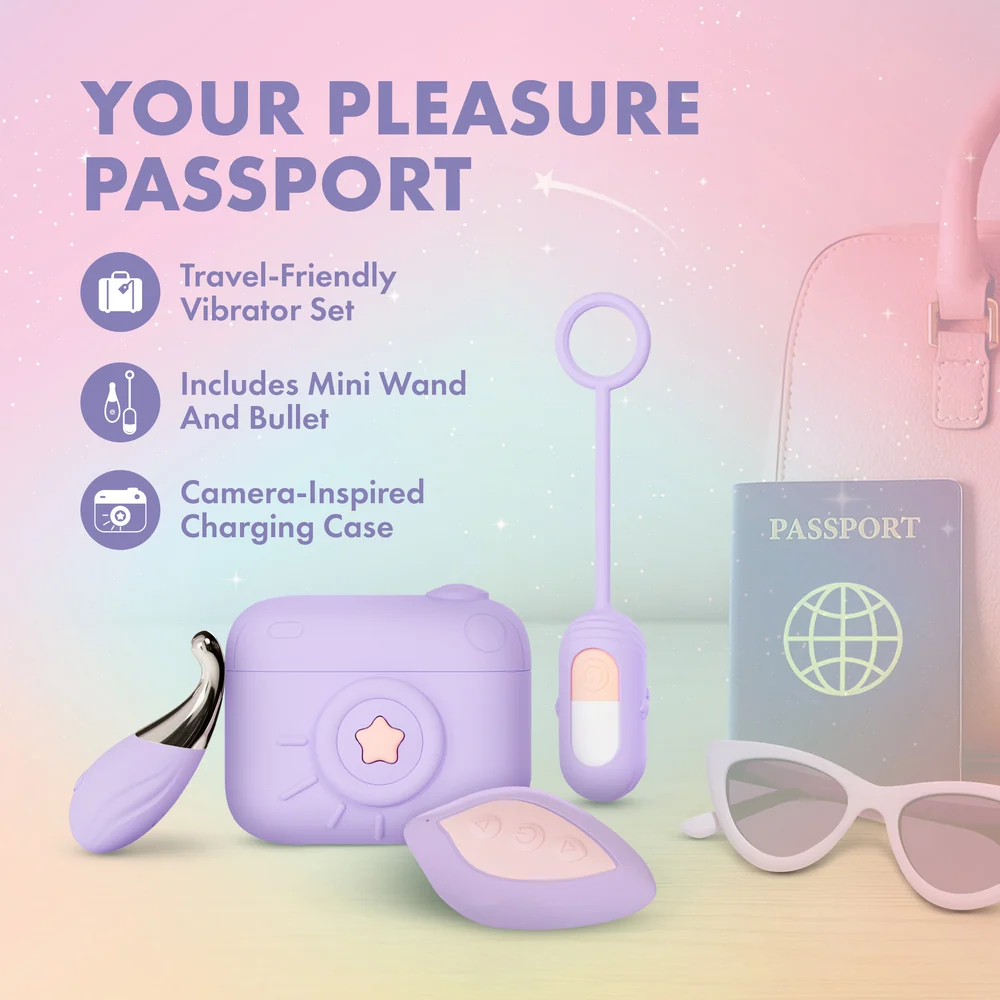 Blush Play With Me Snapstar Mini Wand and Bullet Vibrator Set