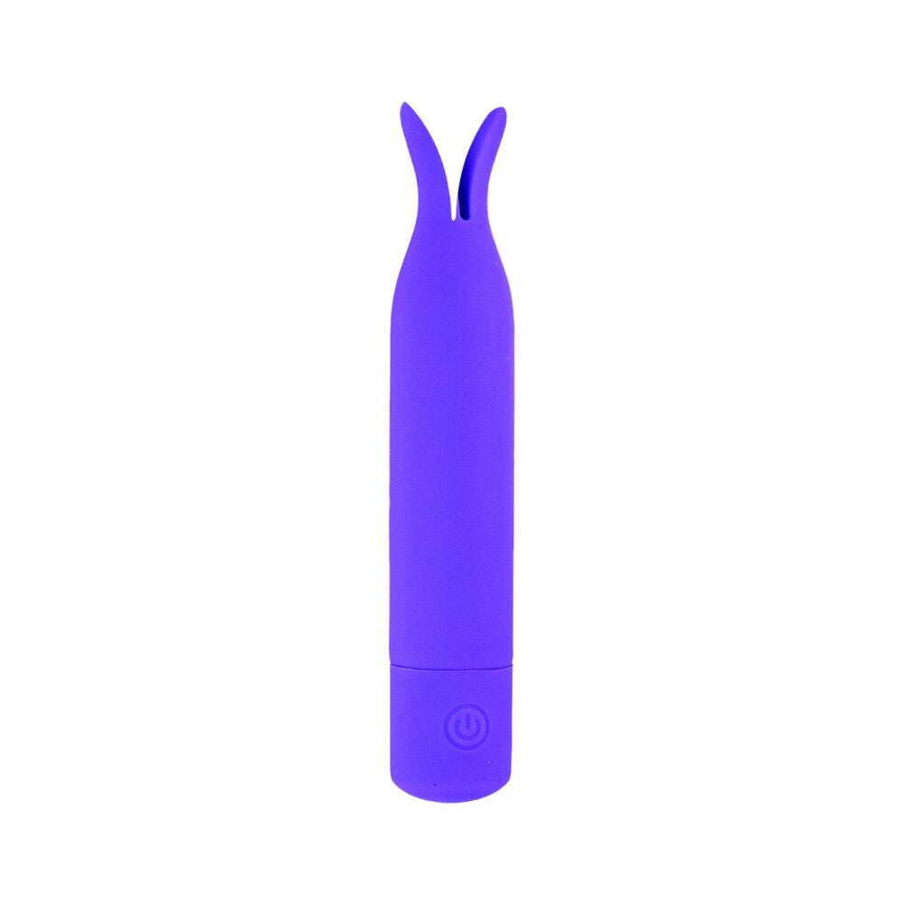 Nasstoys Mini's Tickler Purple Bullet Vibrator with Split Silicone Tip