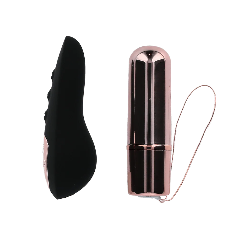 Nu Sensuelle Remote Bullet Plus Rose Gold Vibrator with Vibrating Remote