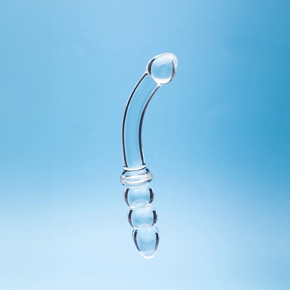 Clarity Celestial Zenith 6.5-Inch Double-Ended Curved Glass Dildo