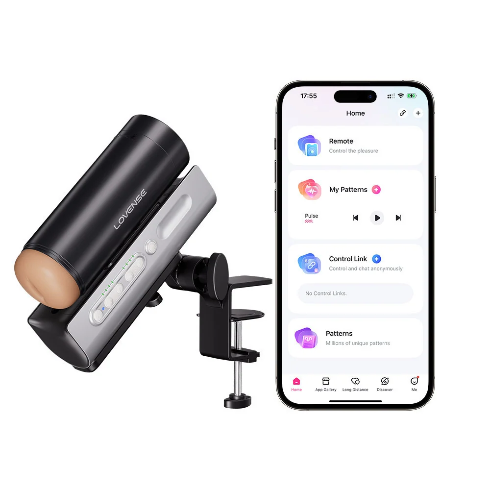 Lovense Solace Pro AI App-Controlled Thrusting Blowjob Masturbator