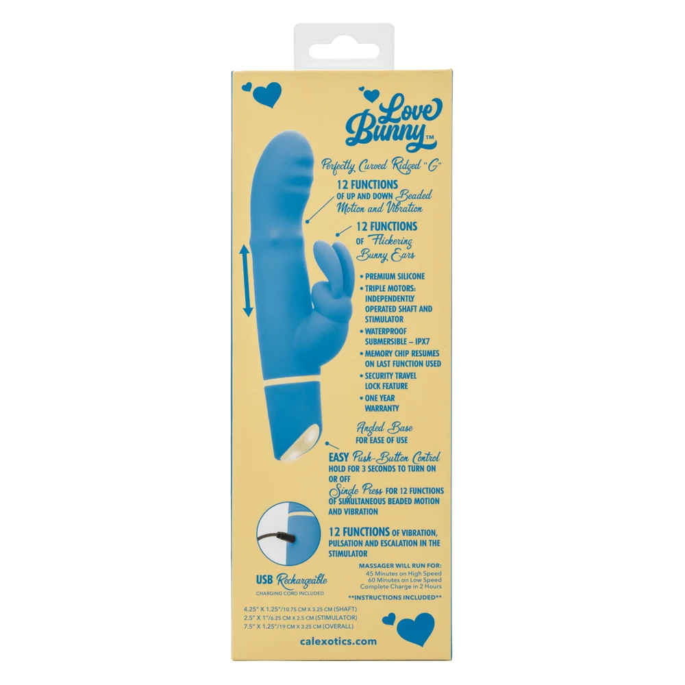 Love Bunny Beaded G Bunny Rabbit Vibrator with Dual Motors
