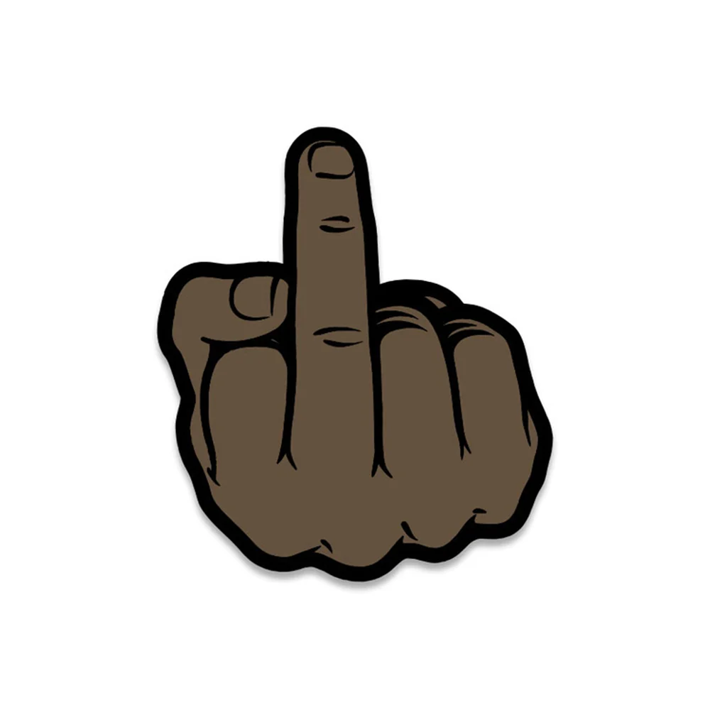 Brown Middle Finger Enamel Lapel Pin from WoodRocket Porn Pins