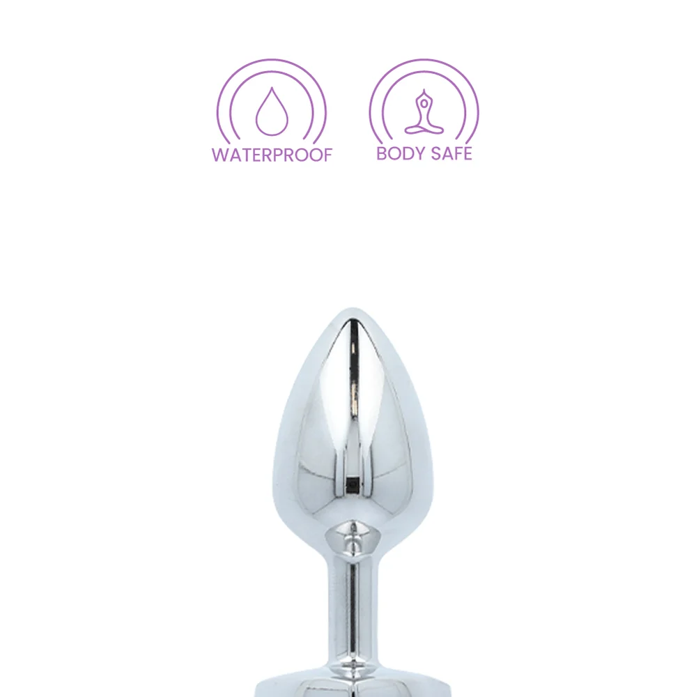 Booty Sparks Heart Gem Anal Plug in Lightweight Aluminum