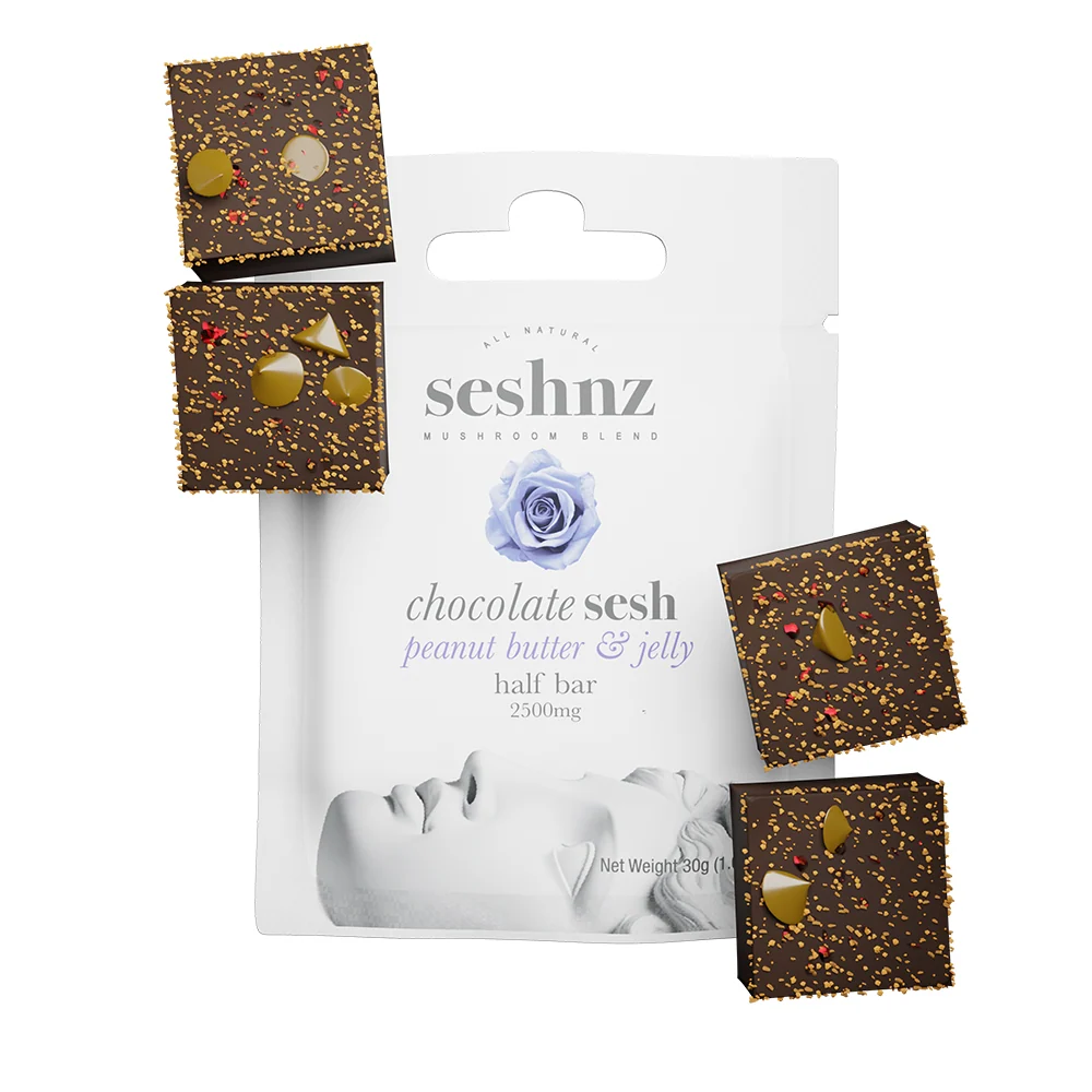 Seshnz Mushroom Blend Chocolate Half Bar - 2500 mg