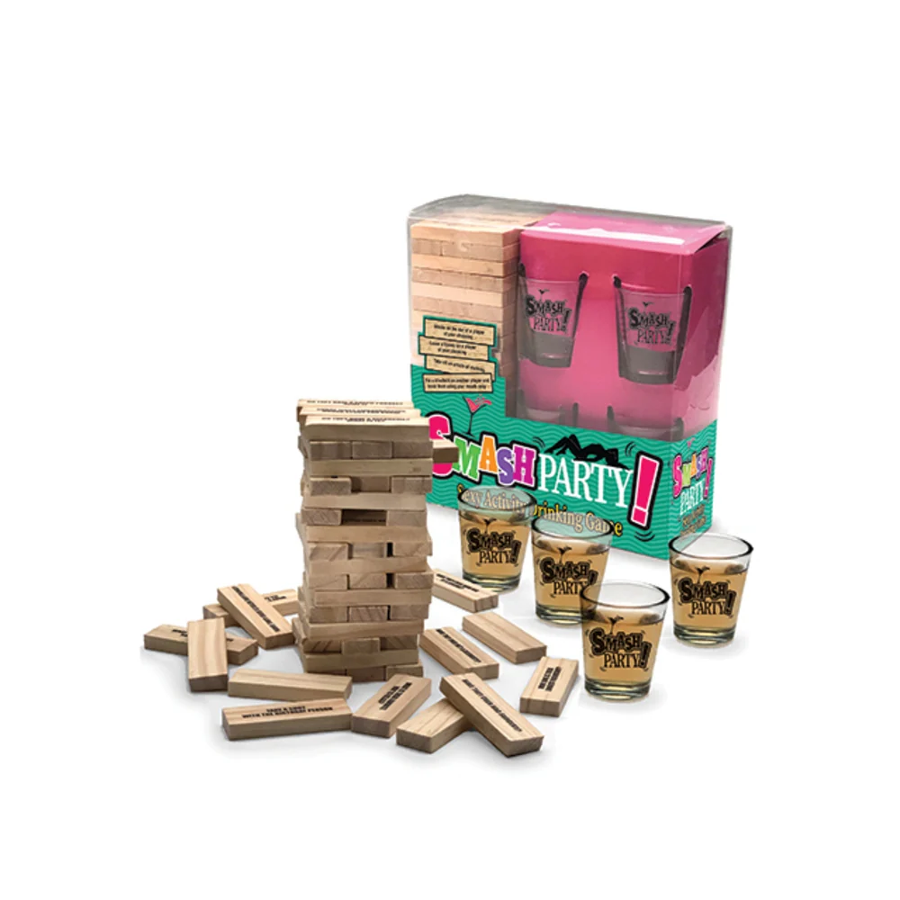 Little Genie Smash Party Tipping Tower Drinking Game