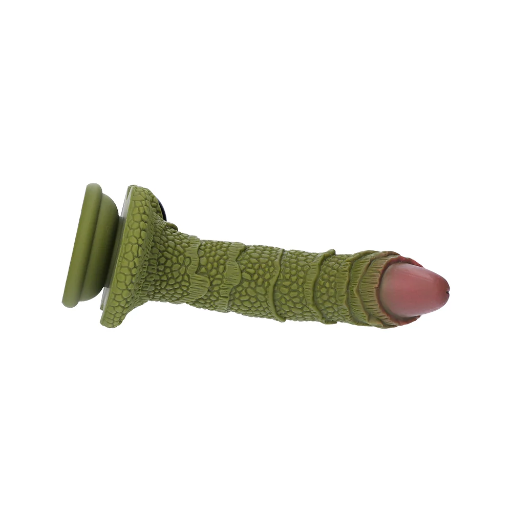 Creature Cocks Swamp Monster 绿色鳞片硅胶假阳具