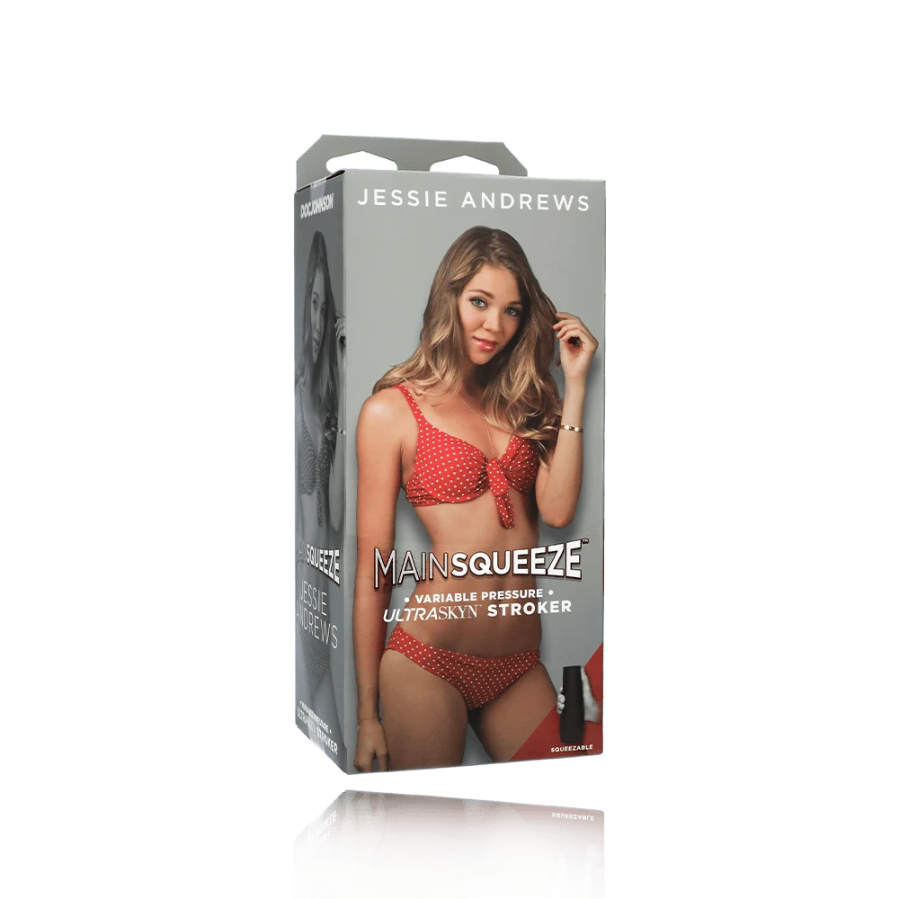 Main Squeeze Jessie Andrews Pussy Stroker with Squeezable Grip
