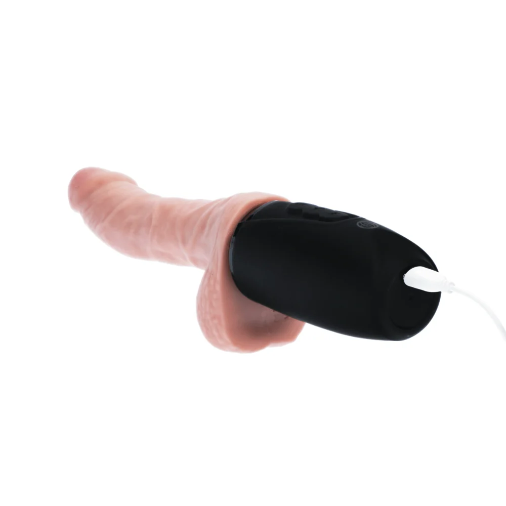 King Cock Plus 6.5 Inch Thrusting Cock with Balls, Warming and Vibrating