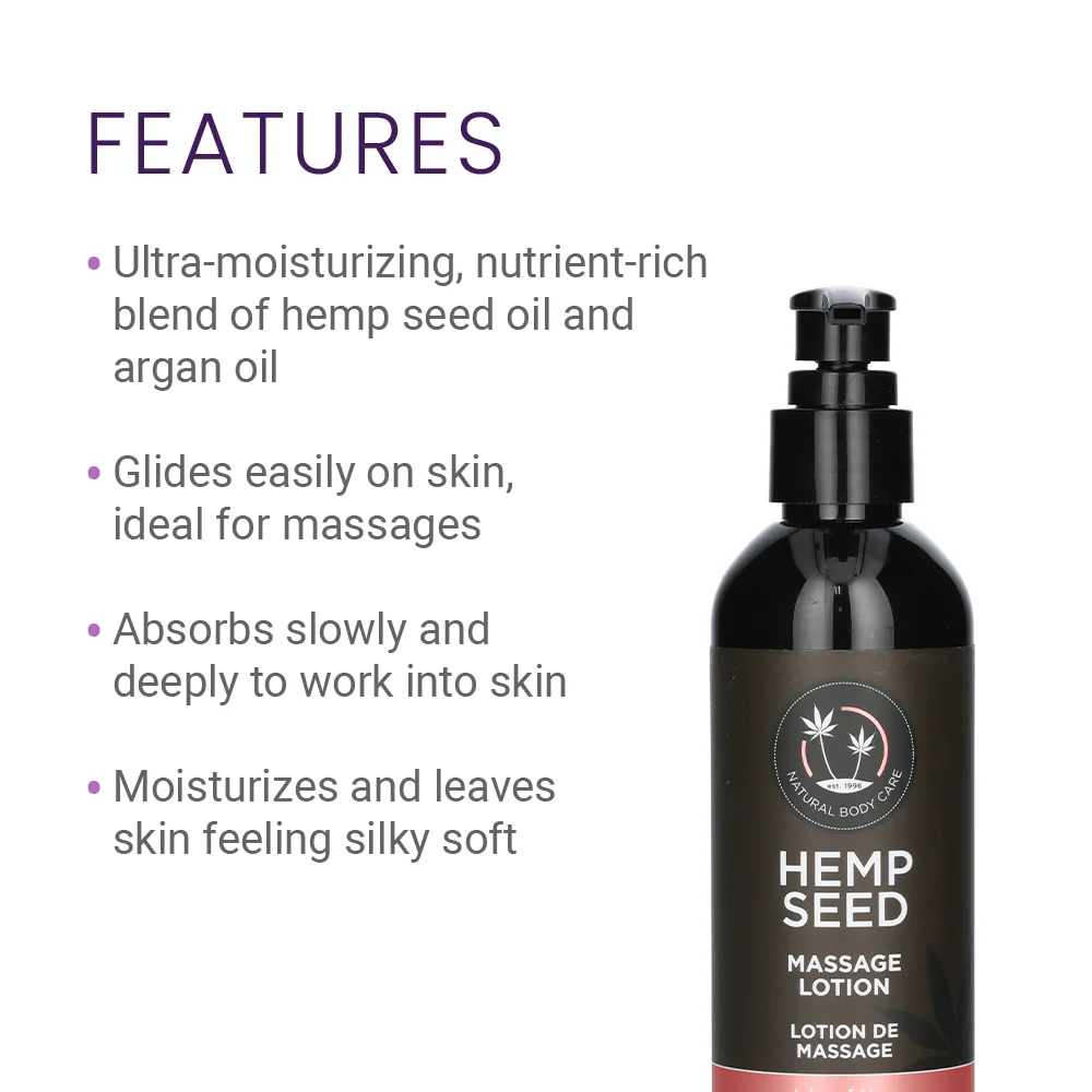 Hemp Seed 按摩乳 含天然精油 顺滑易推