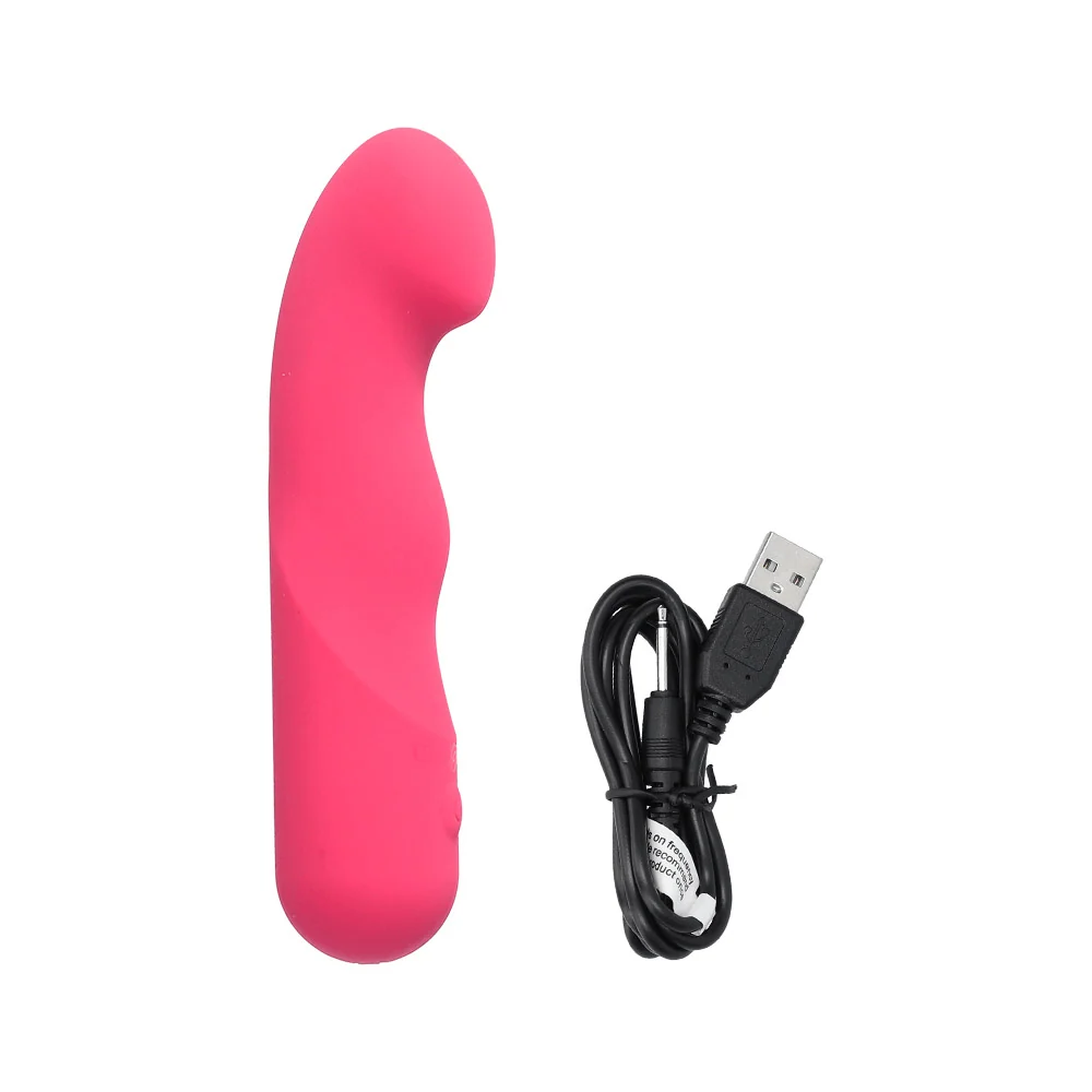 Pixies Curvy Rechargeable Vibrator with Flexible Angled Tip and 10 Speeds