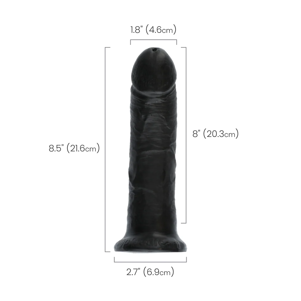 King Cock 8 Inch Realistic Dildo with Suction Cup Base