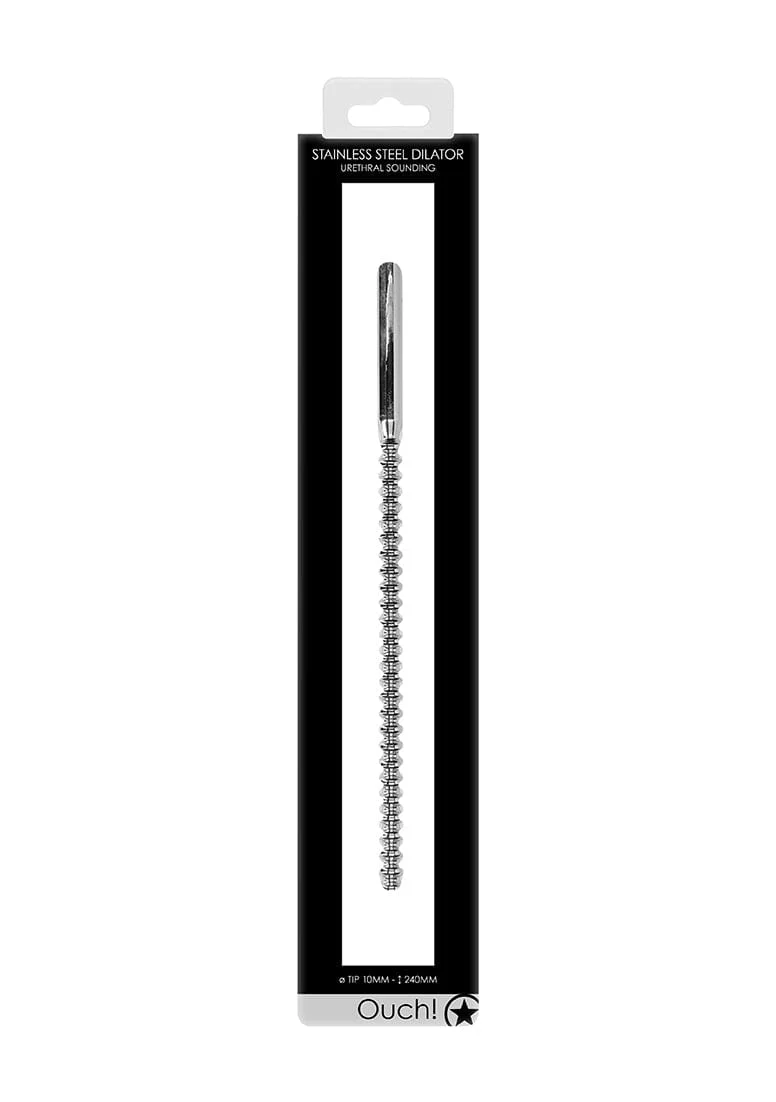 Ouch! 不锈钢串珠扩张器 10mm，用于尿道刺激