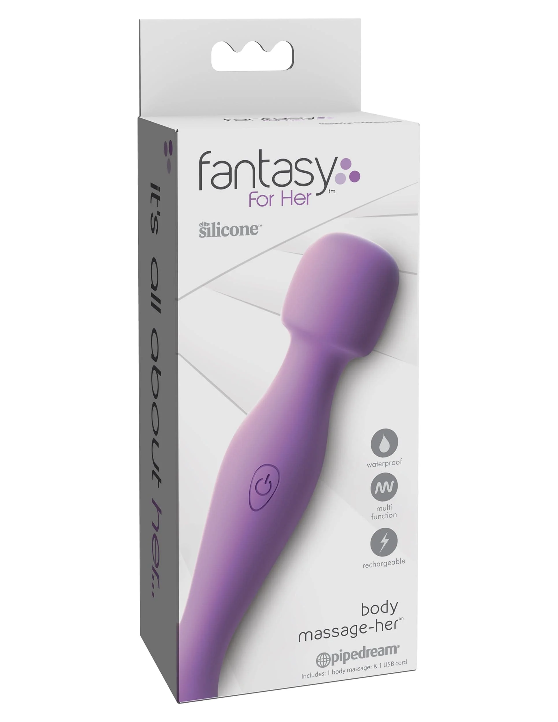 Fantasy For Her Body Massage-Her Petite Silicone Vibrator for On the Go
