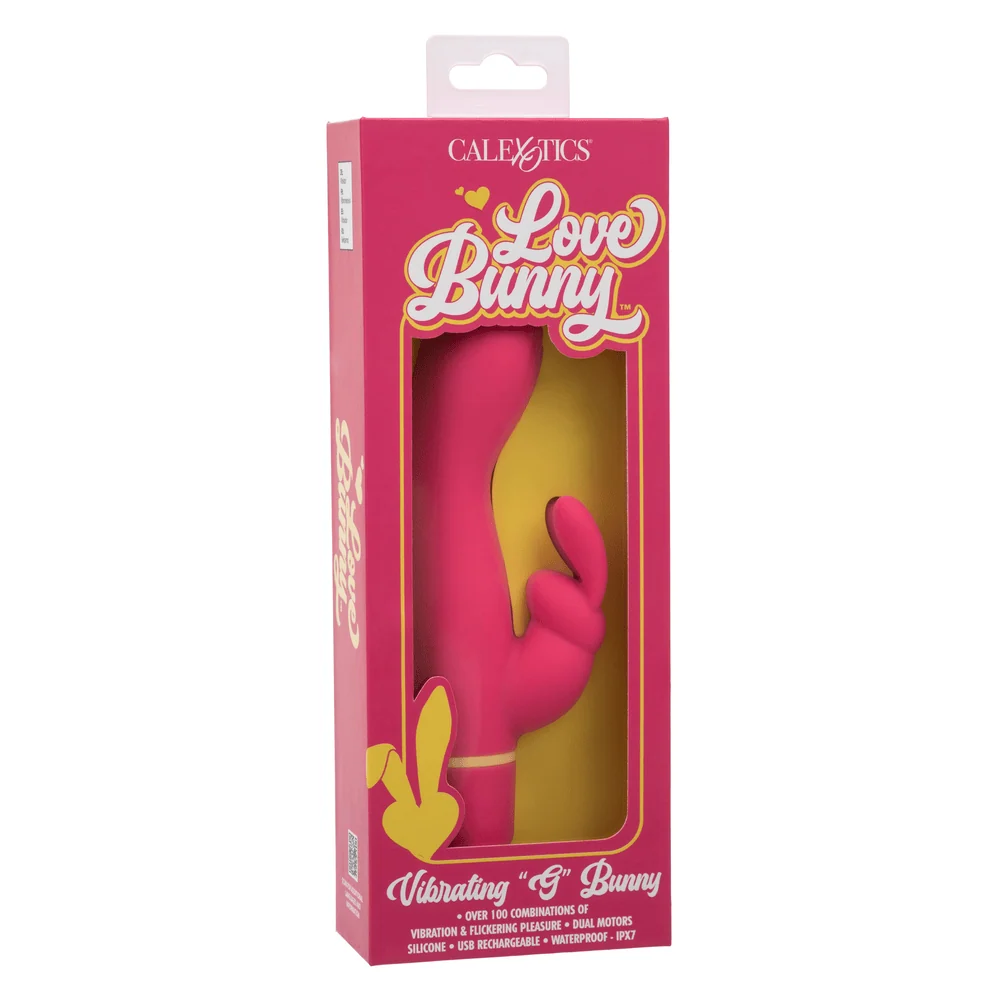 Love Bunny Vibrating G Bunny Rabbit Vibrator with Curved Shaft