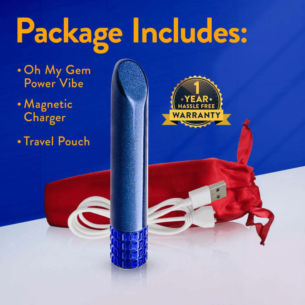 Blush Oh My Gem Mystery Sapphire Bullet Vibrator with 10 Vibration Modes