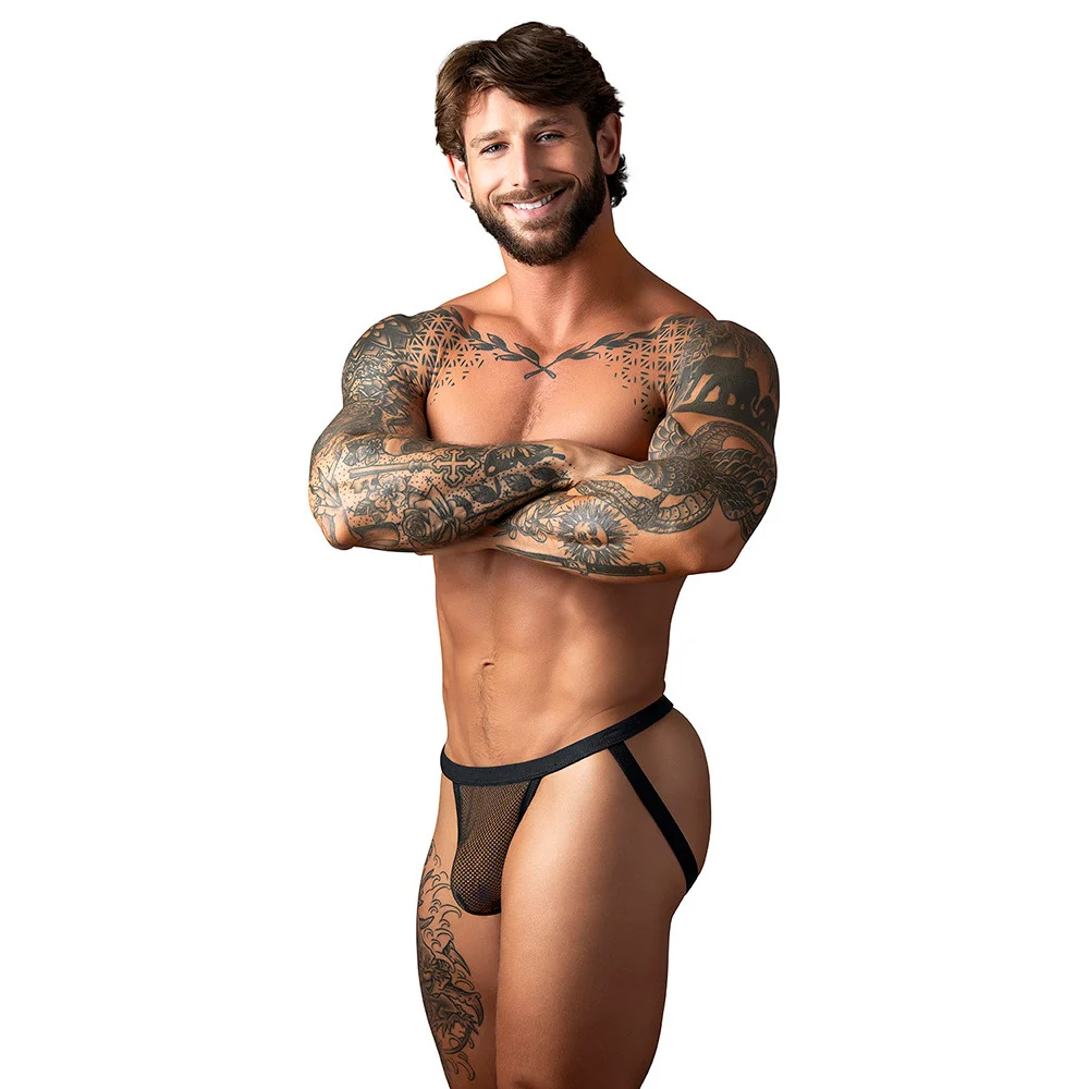 Male Power Fishnet 2.0 Jockstrap with Elastic Leg Bands