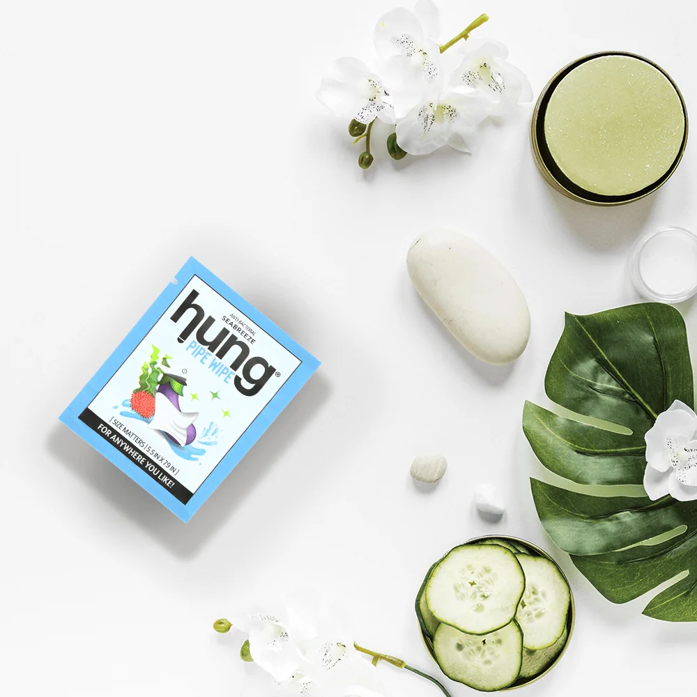 HUNG Pipe Wipes 16 Count for Men, Travel-Friendly Hygiene Wipes