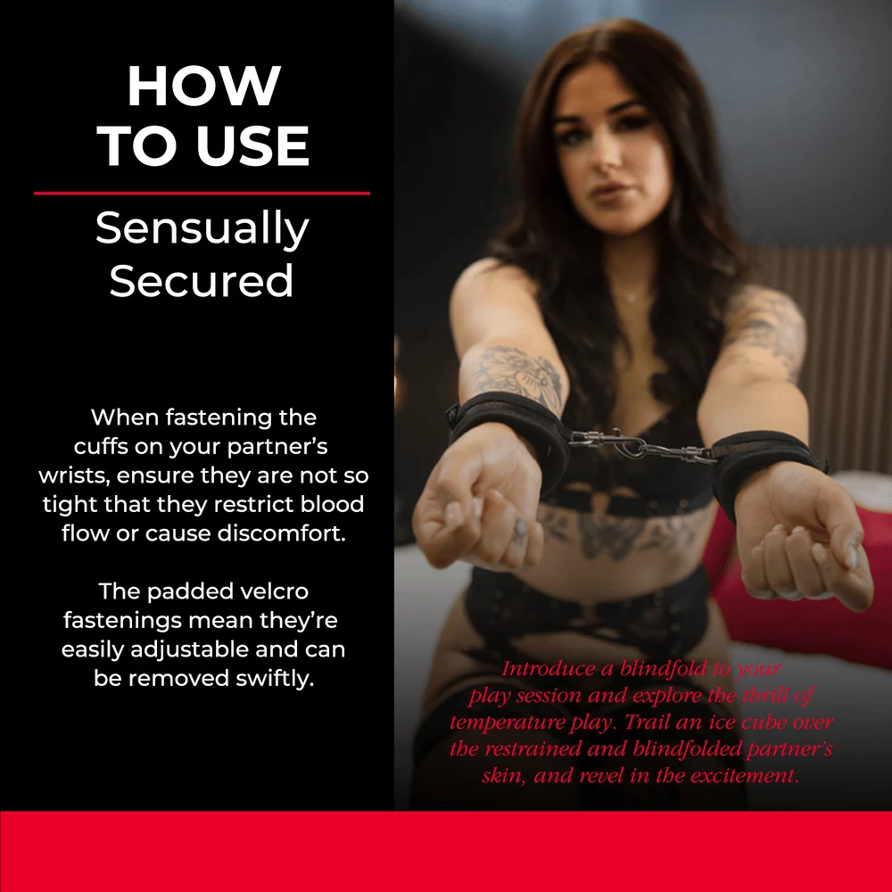 Sei Mio Sensually Secured Padded Wrist Restraints