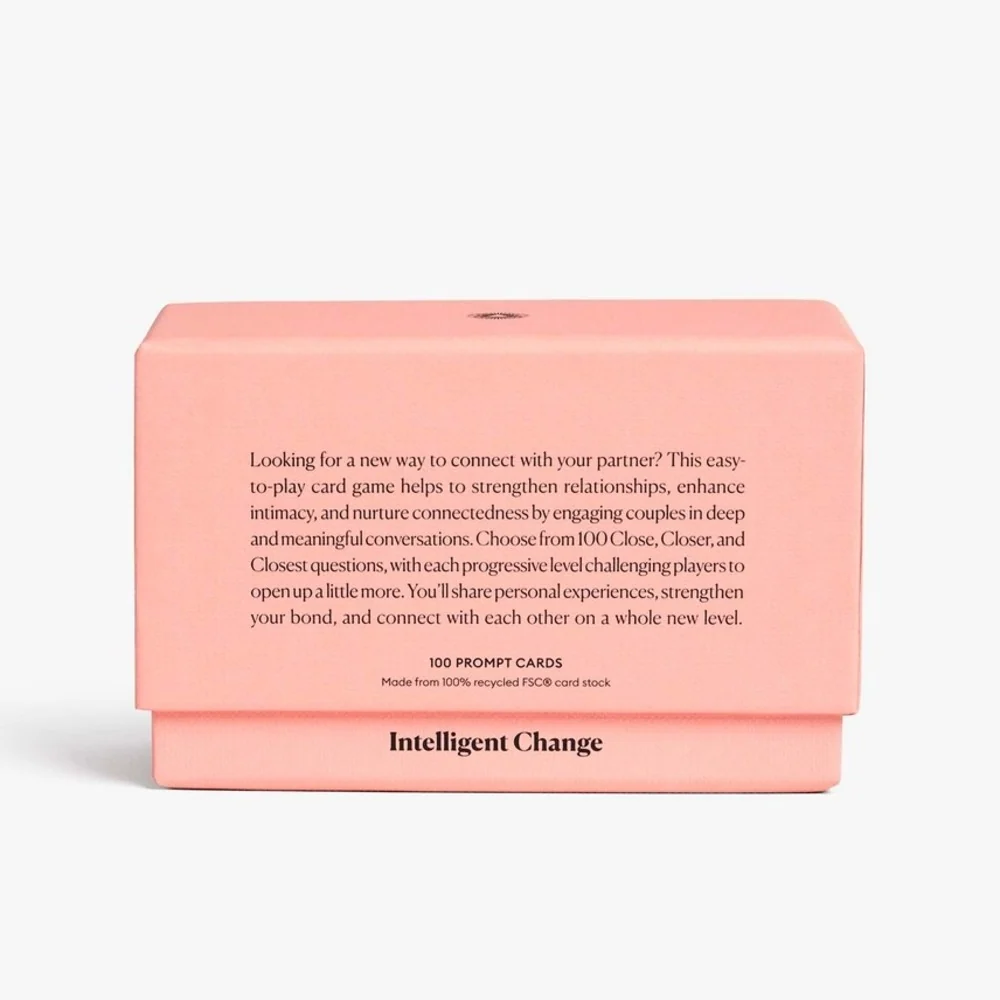 Intelligent Change Get Closer Couples Edition Question Card Game