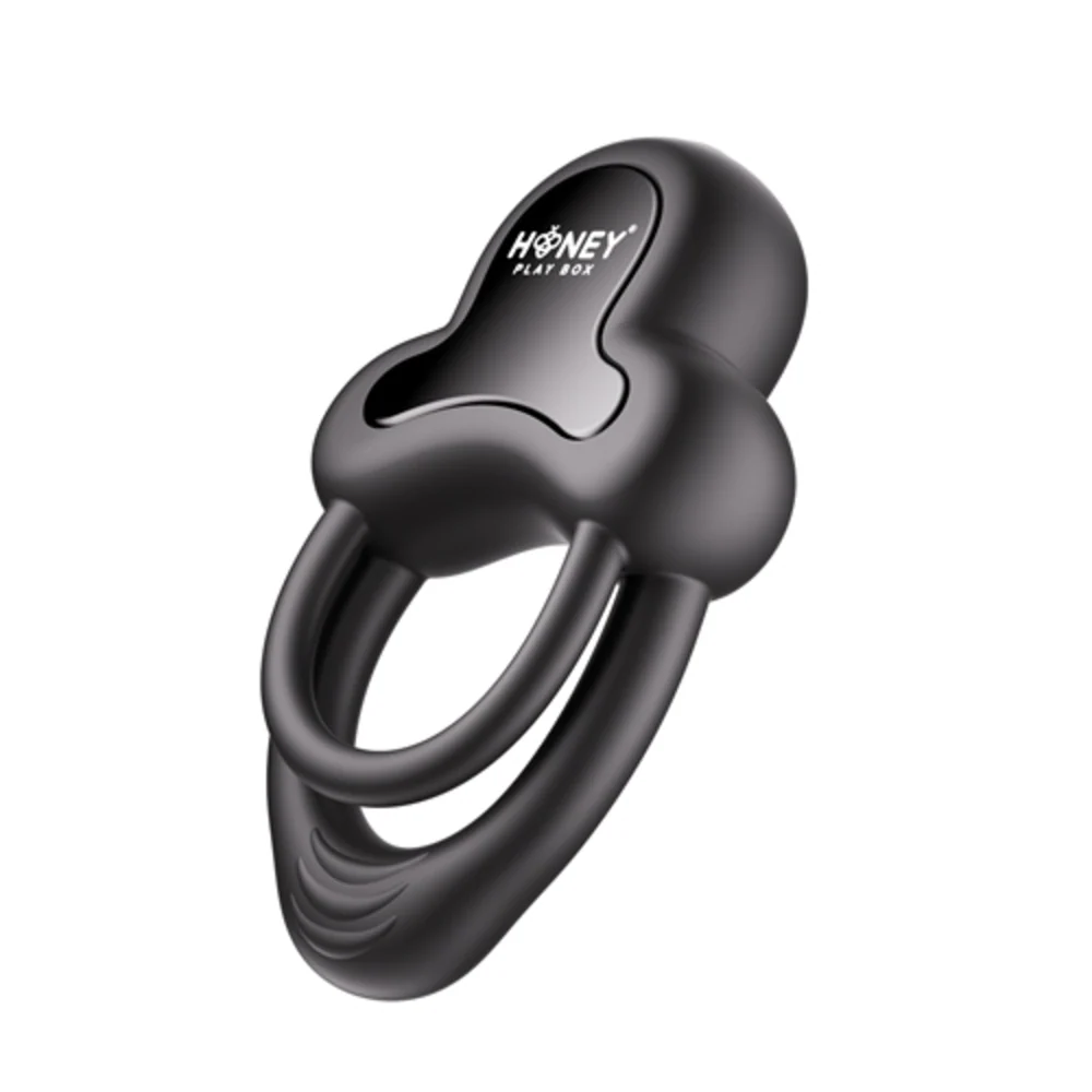 Honey Play Box Anello App-Controlled Vibrating Double Cock Ring for Couples