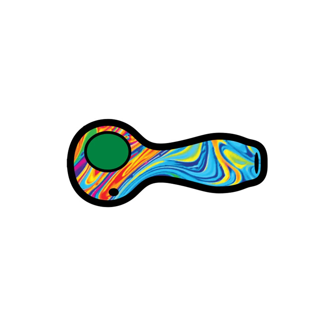 Swirled Color Weed Pipe Enamel Lapel Pin
