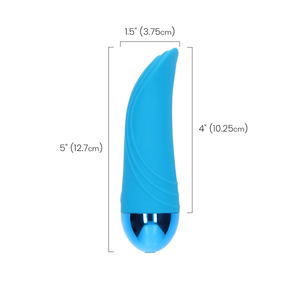 Tremble Tickle Curved Tongue Silicone Massager by California Exotic