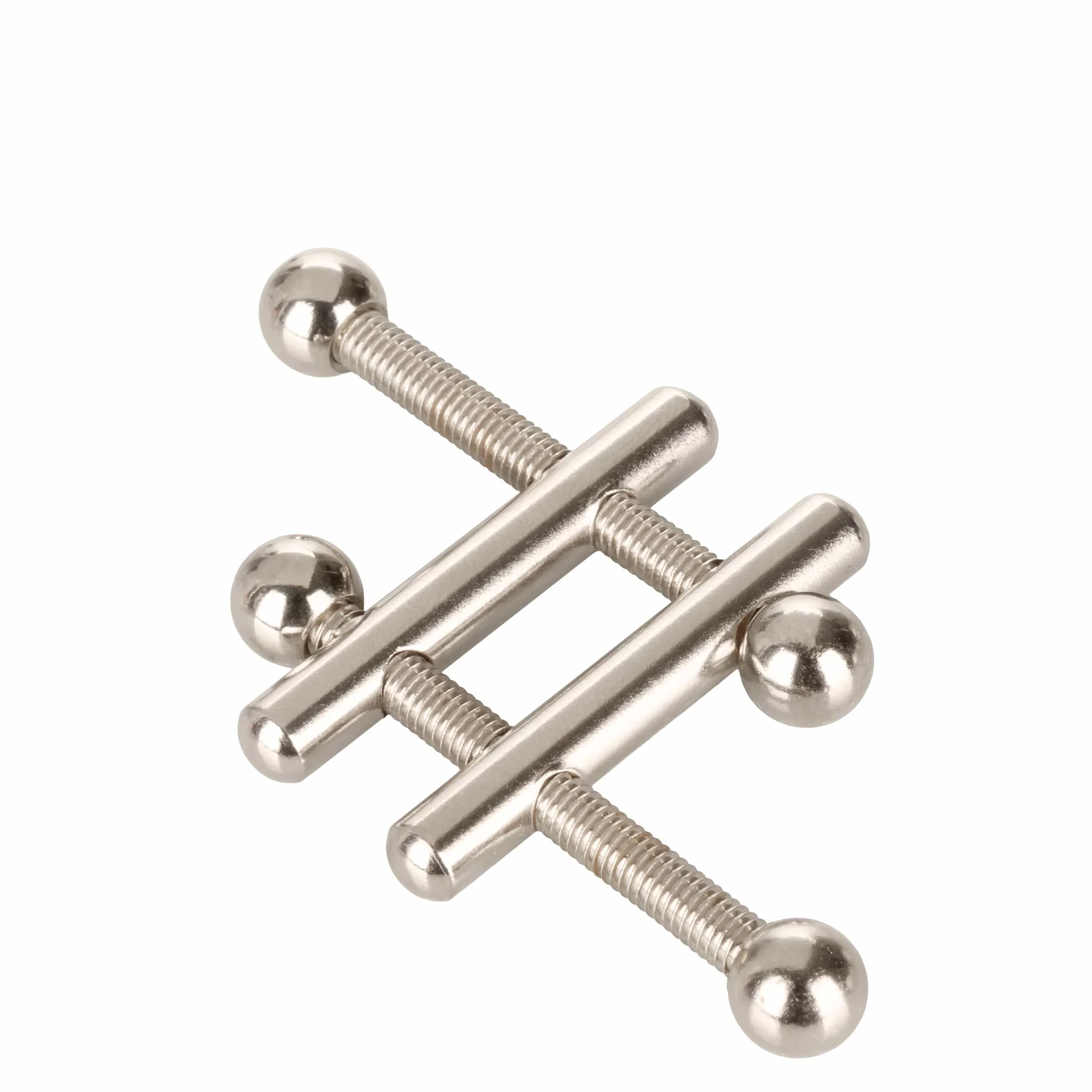 Nipple Play Nipple Grips Crossbar Nipple Vices, Adjustable Metal Clamps, 2 Pack