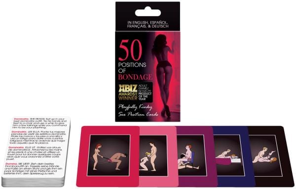 50 Positions of Bondage Card Game for Couples by Kheper Games