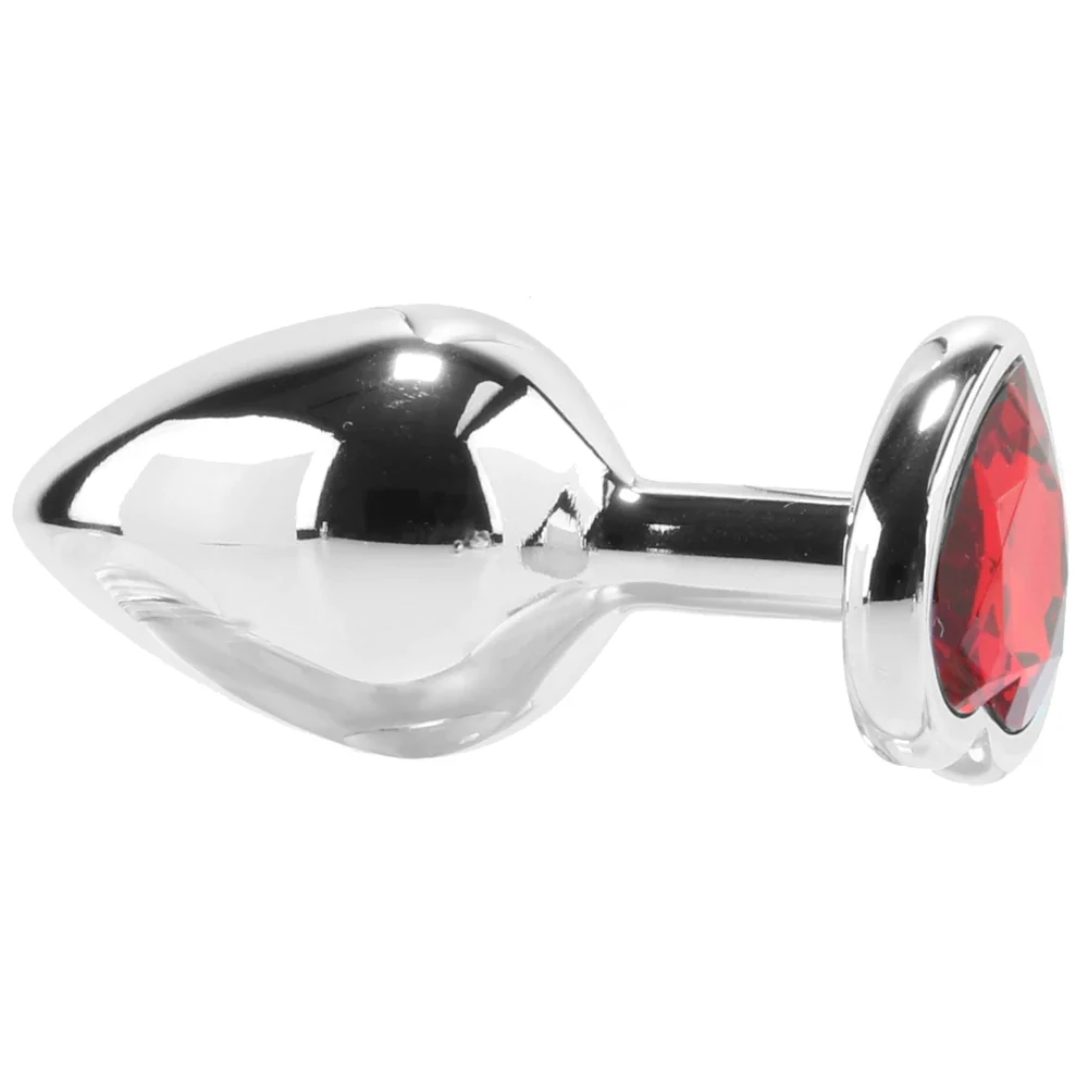 Booty Sparks Heart Gem Anal Plug in Lightweight Aluminum