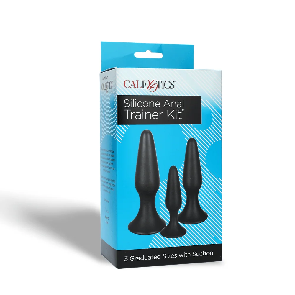 Silicone Anal Trainer Kit with Suction Cup Base
