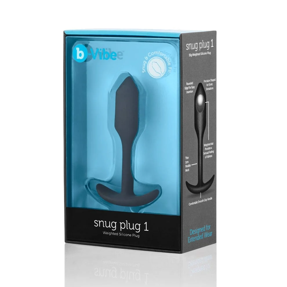 B-Vibe Snug Plug 1 加重硅胶肛塞 舒适佩戴