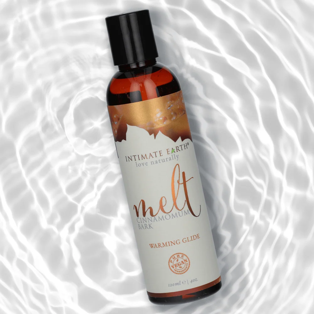 Intimate Earth Melt Warming Glide 4oz Cinnamon Honey Lubricant 4oz